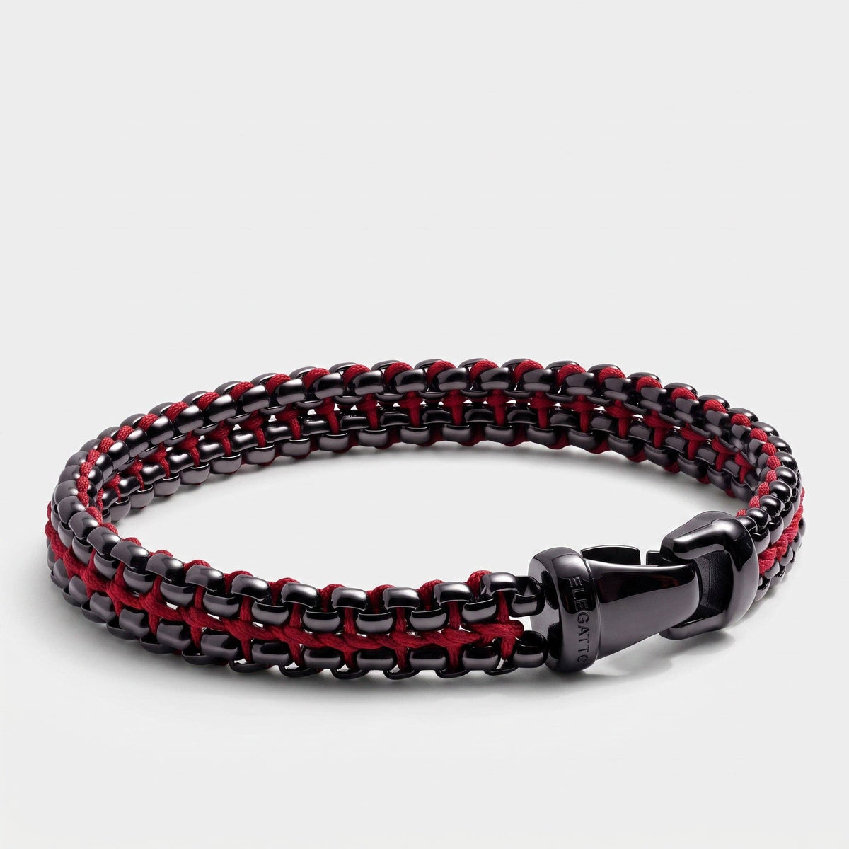 Argos Steel Link Black Red: L (19.5cm)