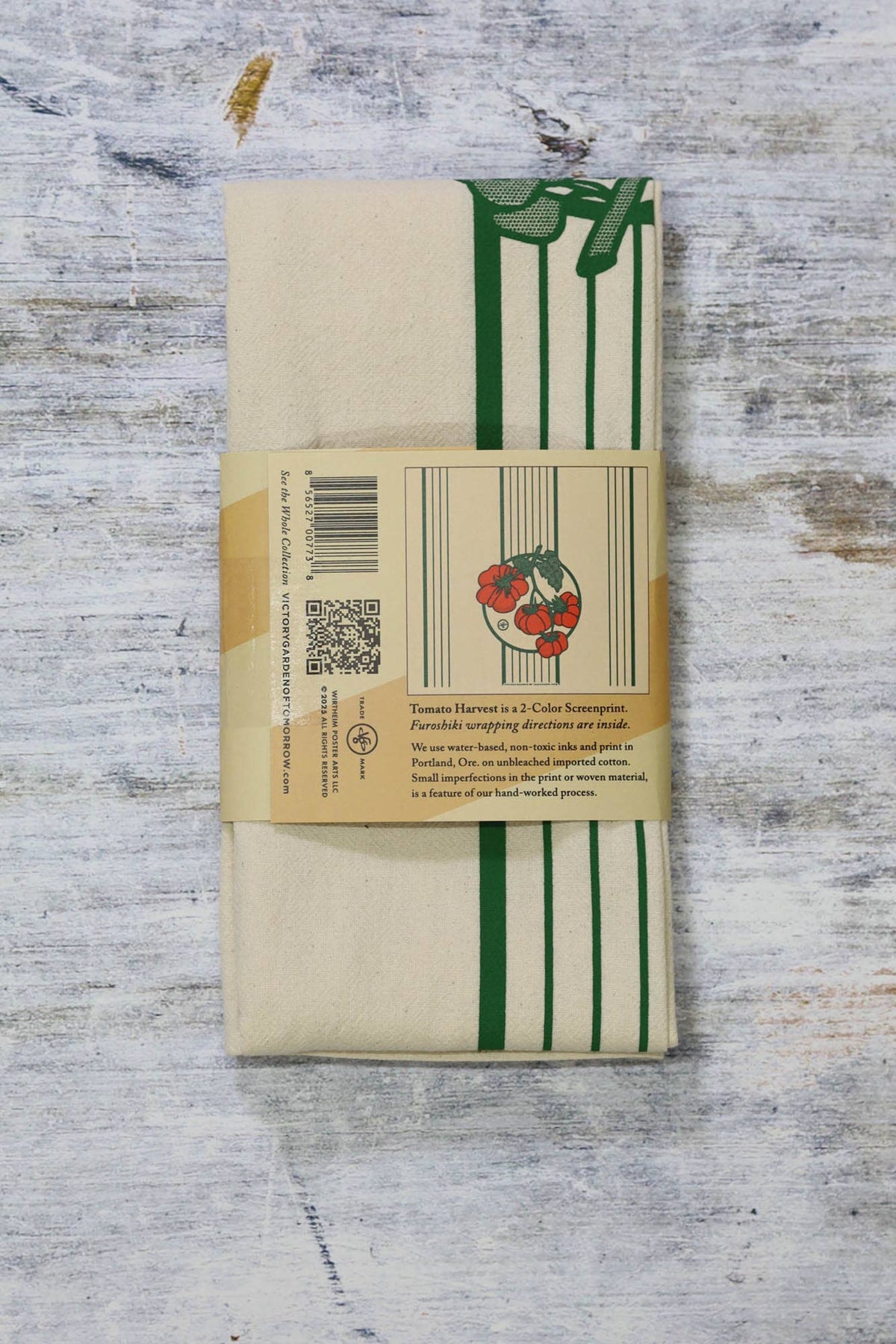 Tomato Harvest - Flour Sack Furoshiki Towel