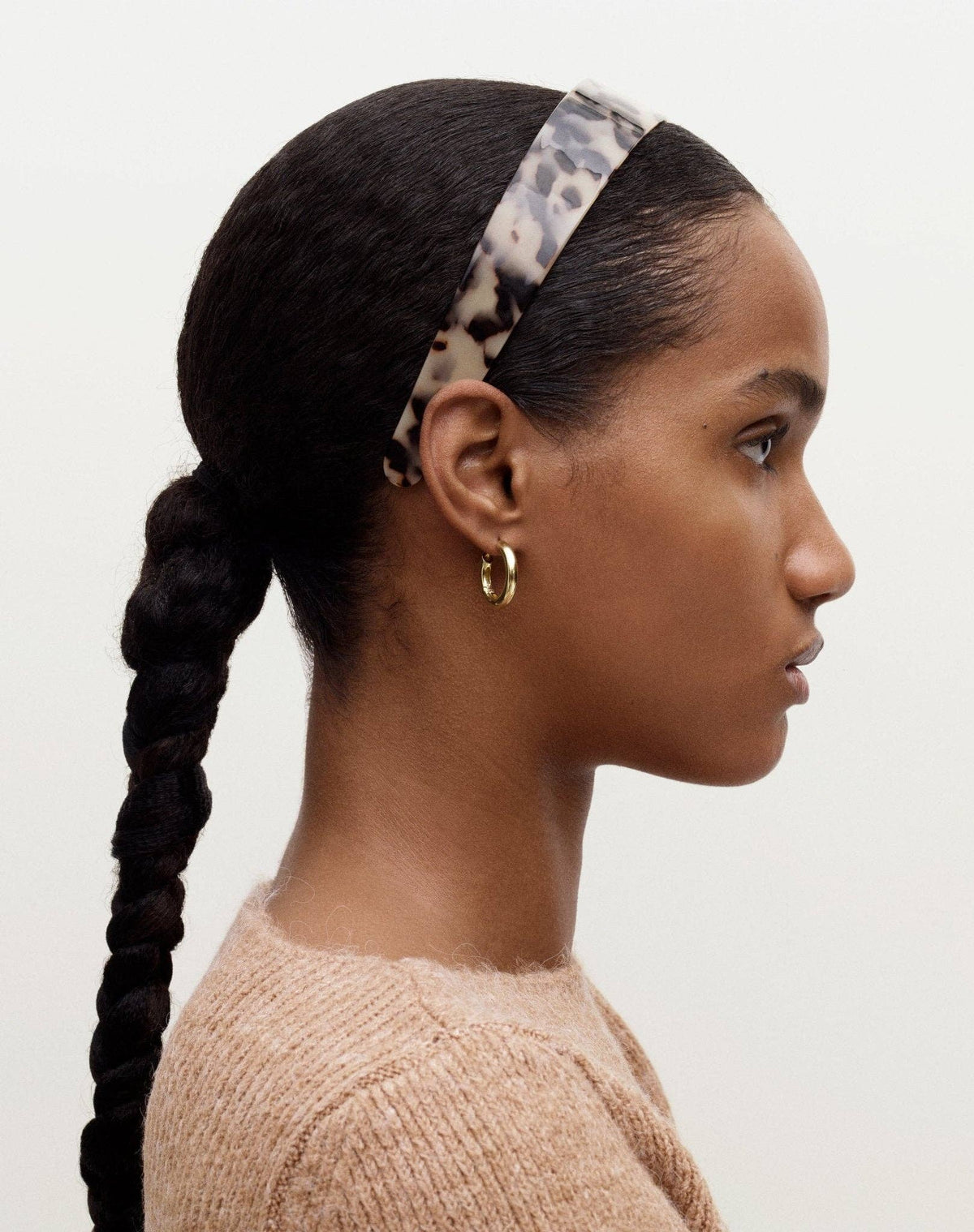 Petite Wavy Hoops in 3/4 Silver