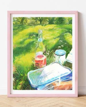 Wine in Prospect Park: 8x10"