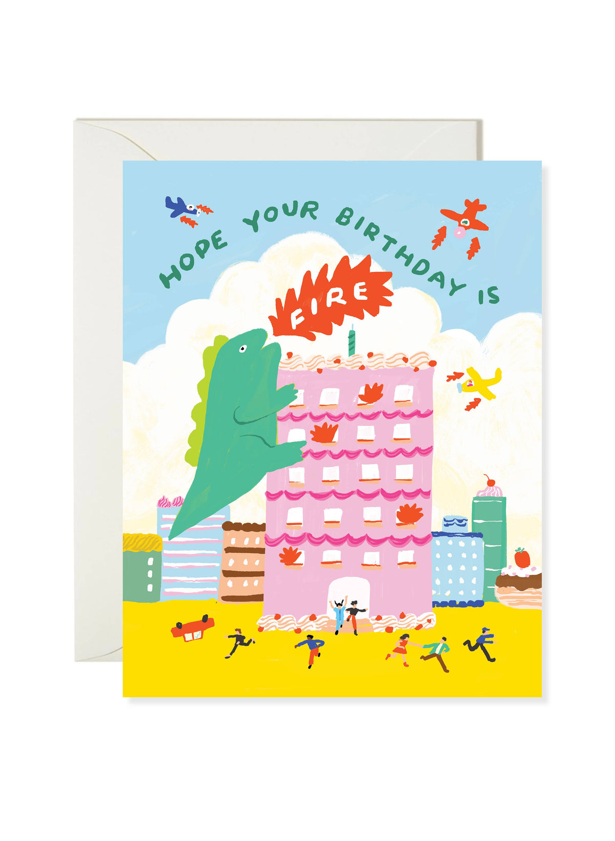 Godzilla Fire Birthday – Funny Pop Culture Birthday Card