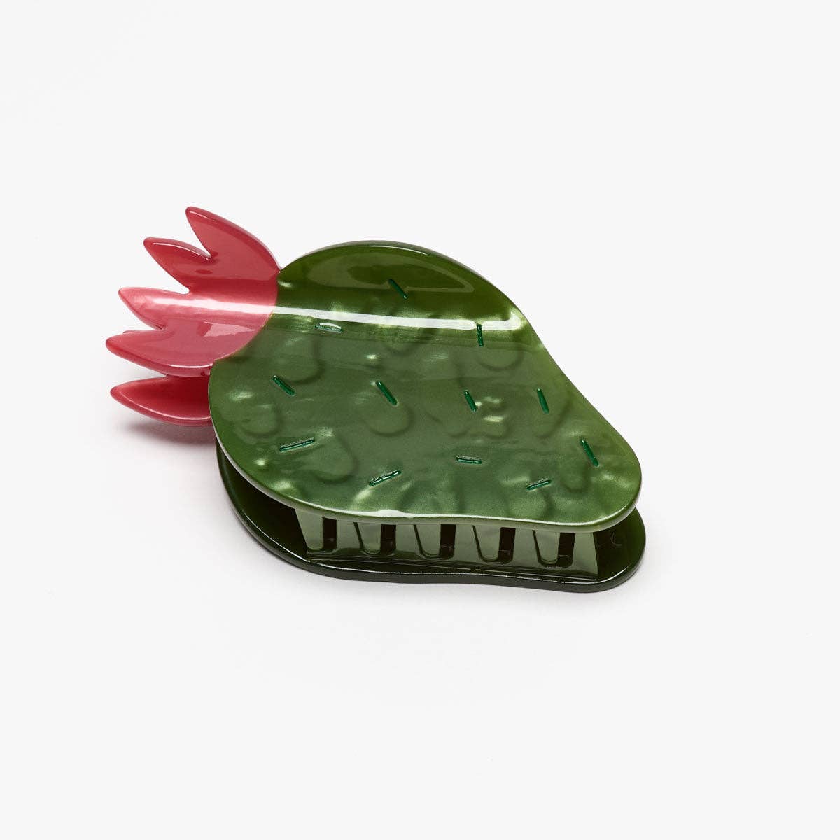 succulent hair clip Nopal Succulent Cactus FlowerWomen's Acetate Hair Claw Clip