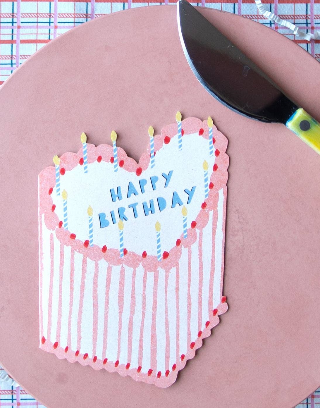 Heart Cake Birthday Collection - Die Cut Card