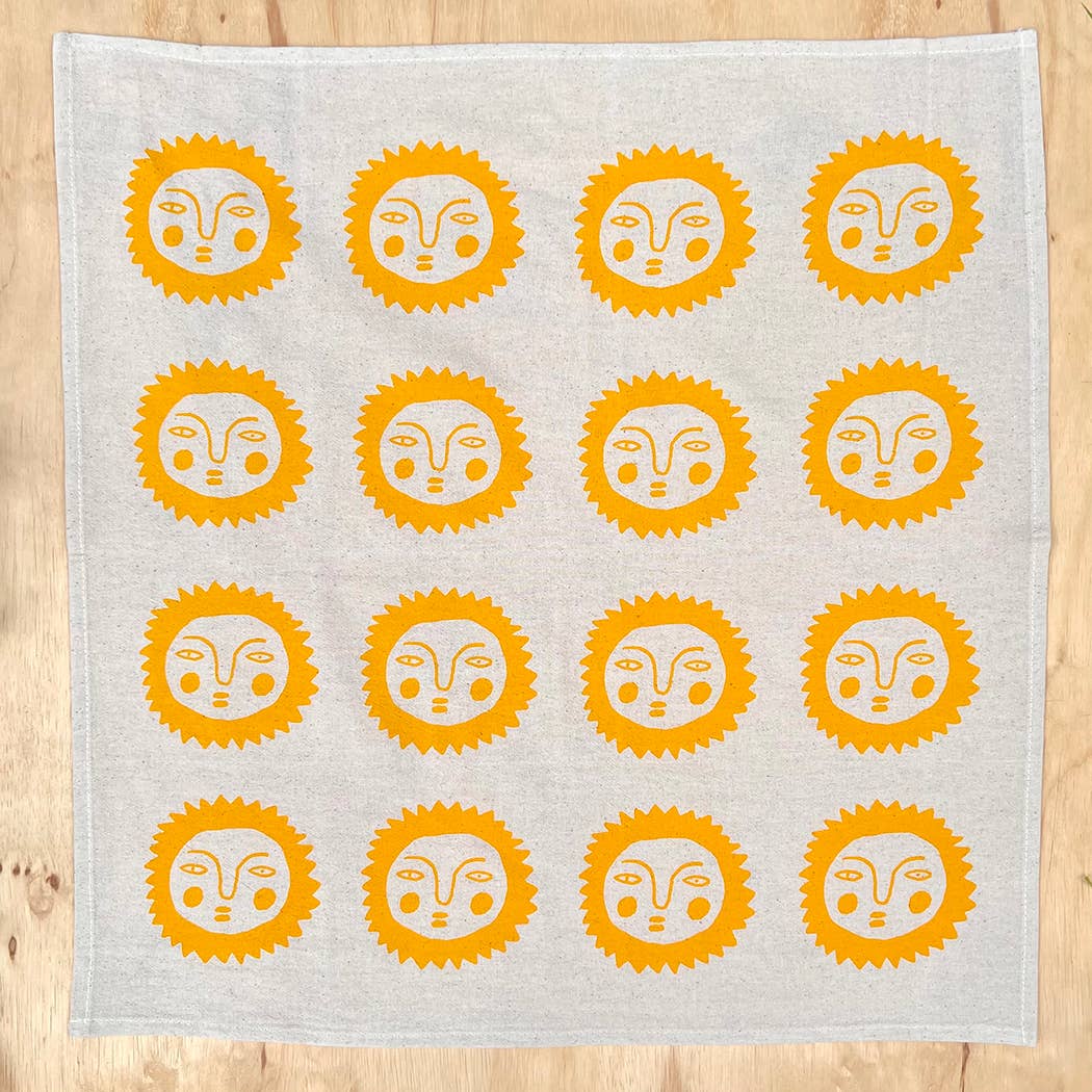 Sun tea towel: Orange
