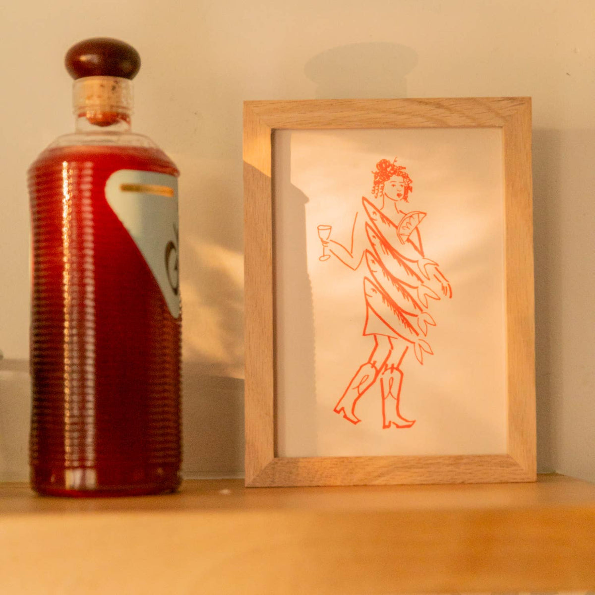 Miss Tinned Fish Mini Art Print: 5 x 7 in