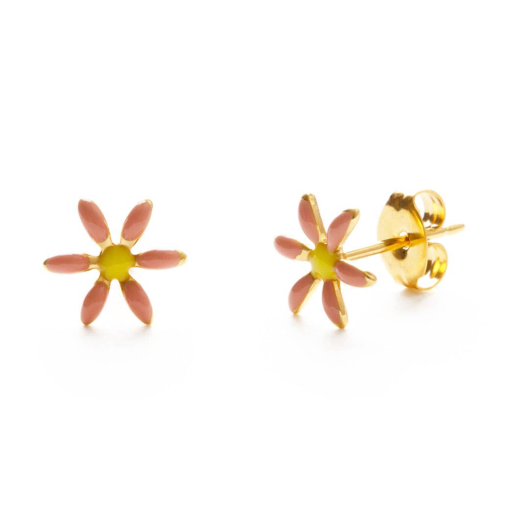 Daisy Stud Earring: Rose SINGLE