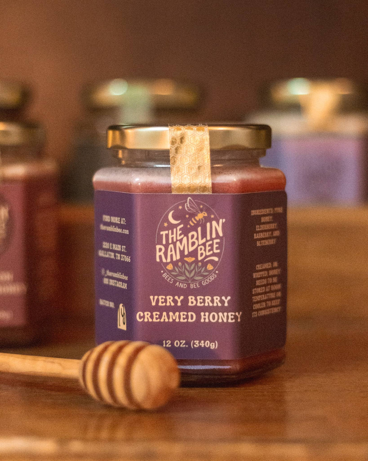 Very Berry Creamed Honey