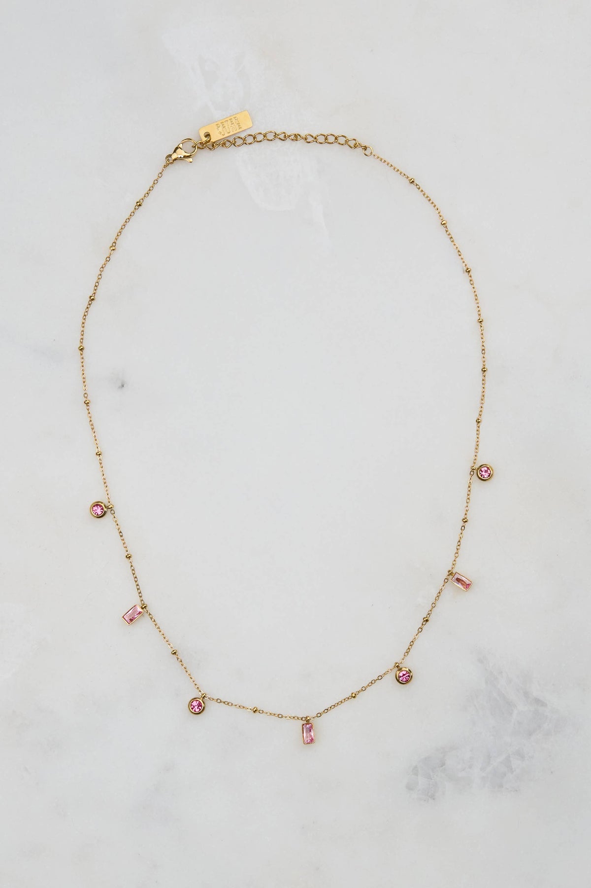 Athena Necklace - 18K Gold Plated + CZ
