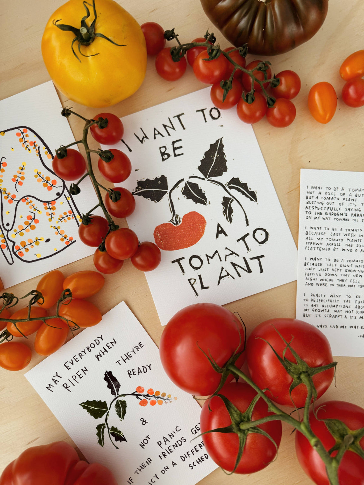 TOMATO SELF PORTRAIT Art Print 4x6