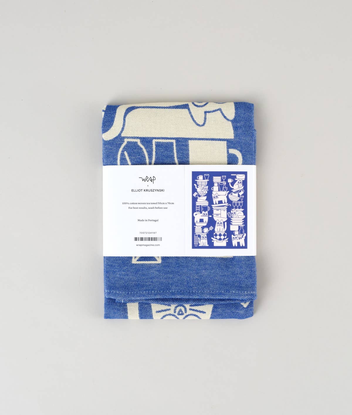 Kitchen Cats Woven Cotton Tea Towel