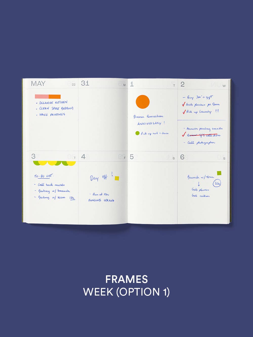 2027 Planner: Olive Green / Frames