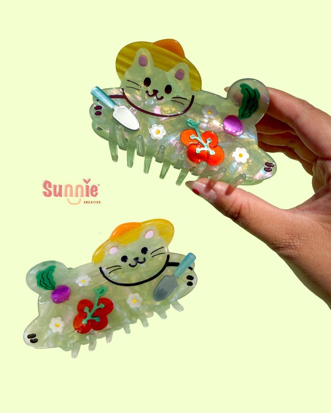 Gardener Cat Hair Claw Clip