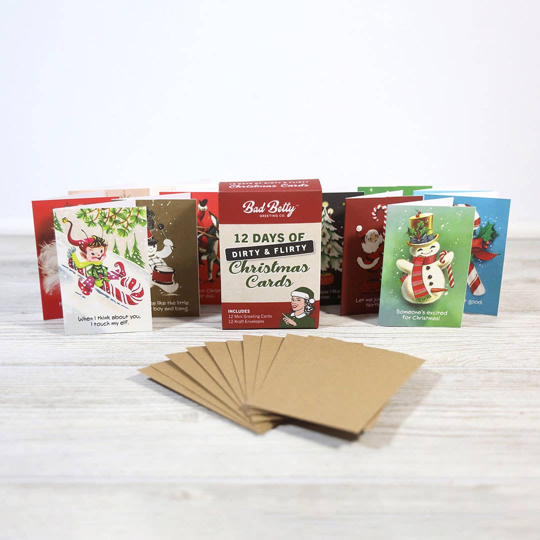 Mini 12 Days of Dirty & Flirty Christmas Card Gift Set