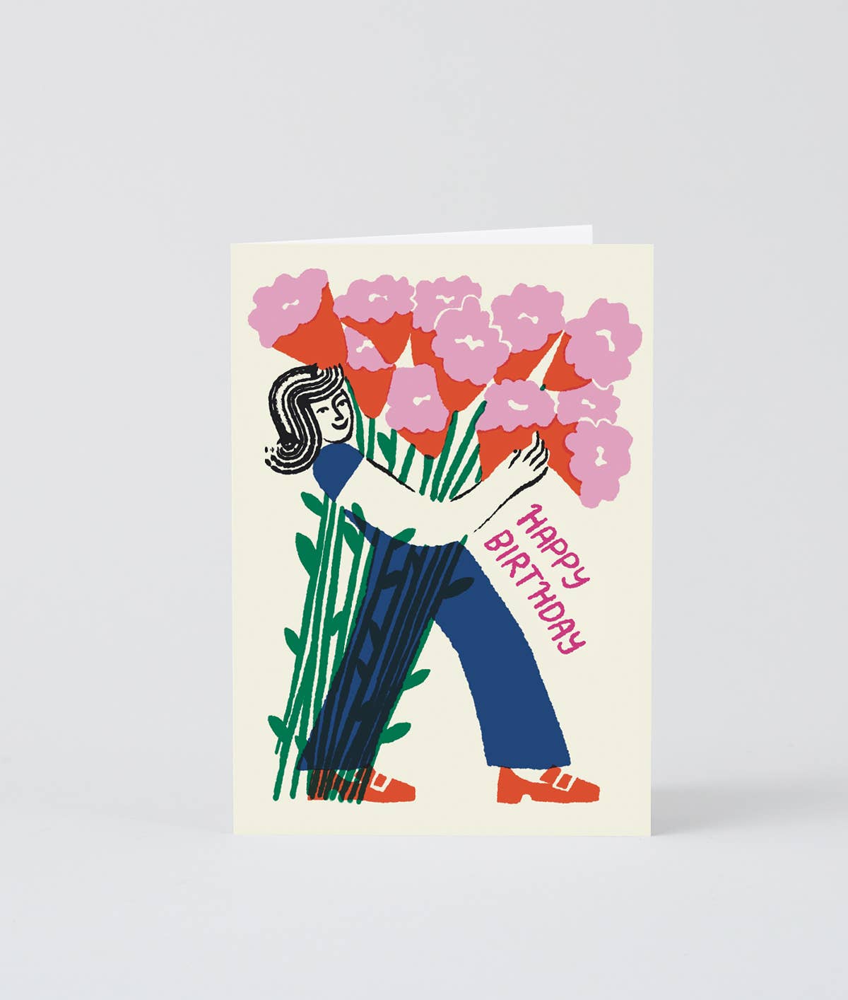 Happy Birthday Flower Bouquet&#39; Greetings Card