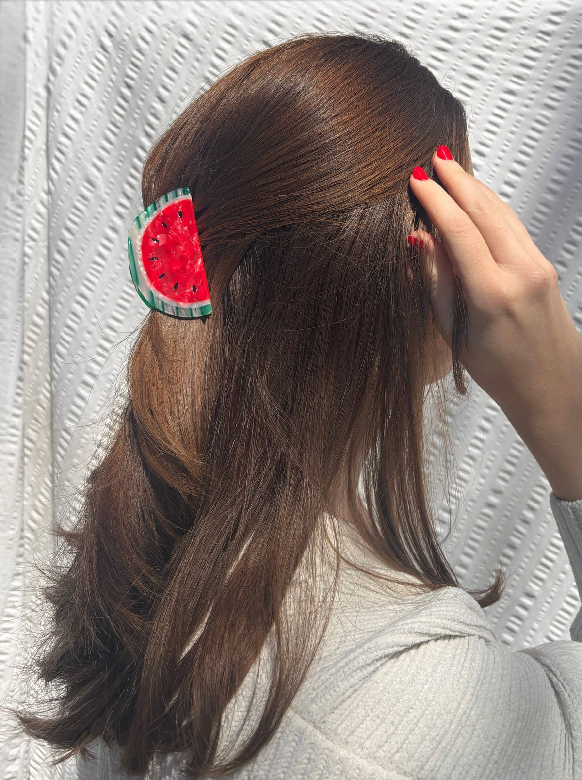 Watermelon Claw Clip // Cellulose Acetate  