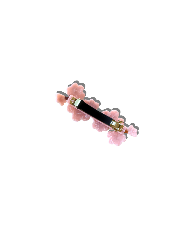 Hand-painted Cherry Blossom French Barrette Hair Clip