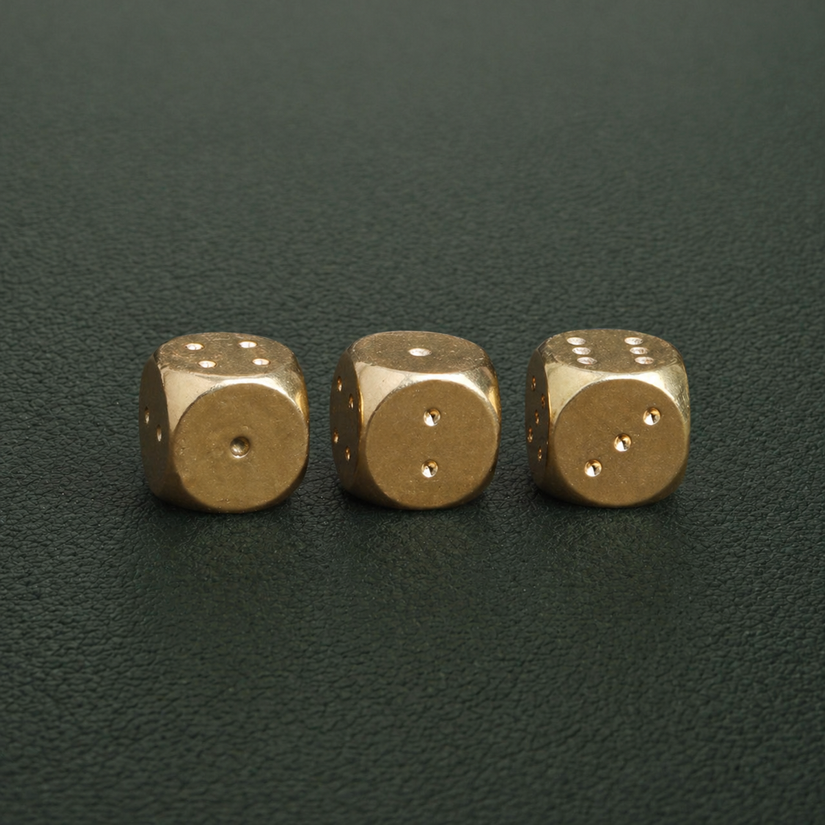 Solid Brass Gaming Dice Tabletop Decor: A1