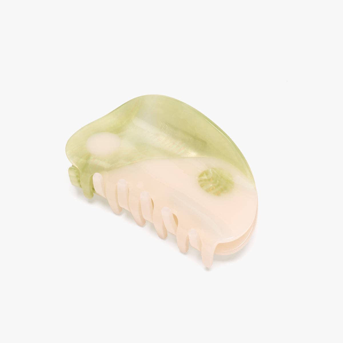 Matcha Yin Yang Green Acetate Hair Claw Clip Accessory