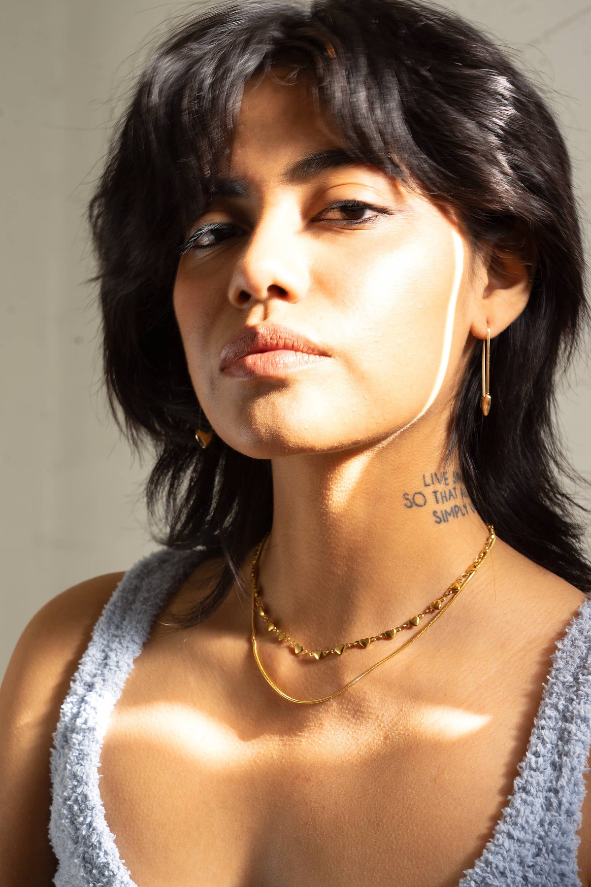 String Along Necklace - 18K Gold Plated / Stainless Steel: Gold Plated