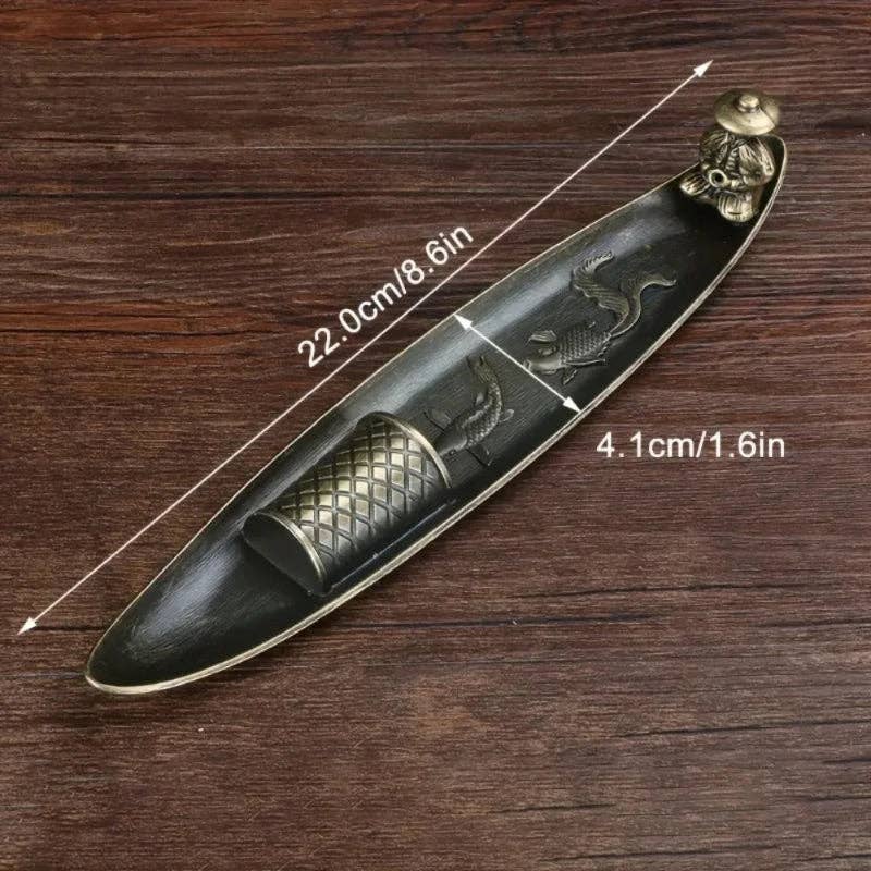 Fishing Incense Burner: Bamboo