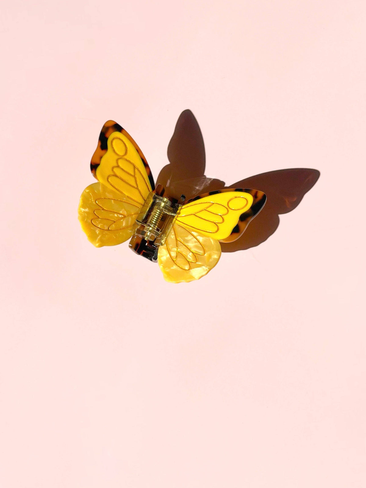 Butterfly Claw Clip // Cellulose Acetate: Tortoise