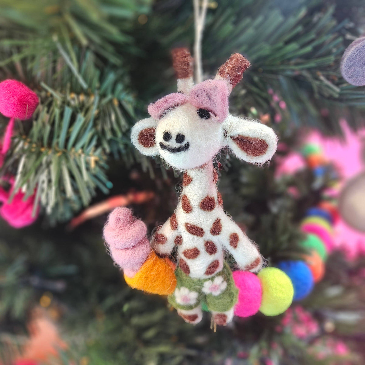 Felt Ginny the Giraffe Safari Ornament
