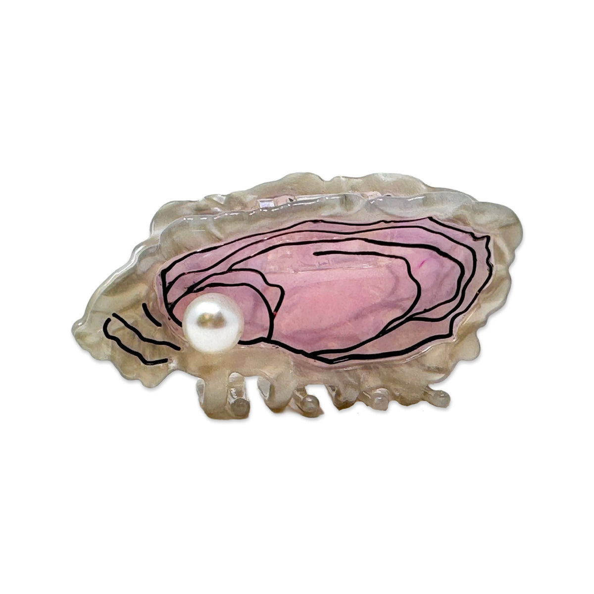 Oyster Hair Claw Clip