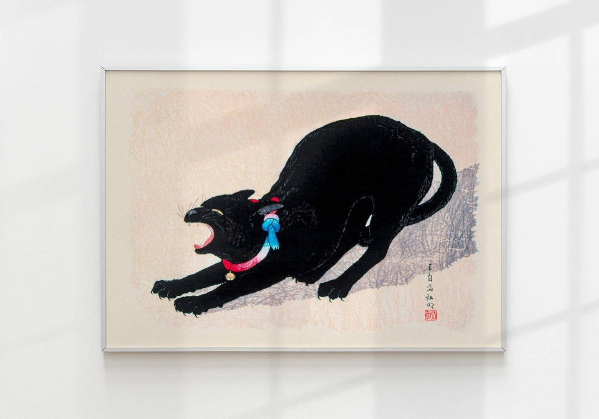 Black Cat by Takahashi Shōtei: 8x10 Inches