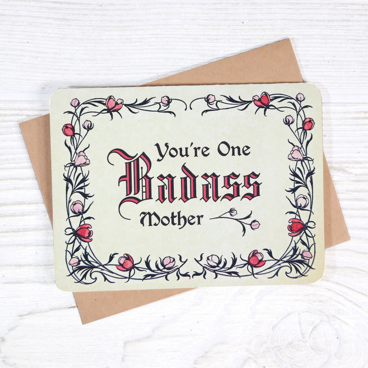 You&#39;re One Badass Mother - Vintage Mother&#39;s Day Card