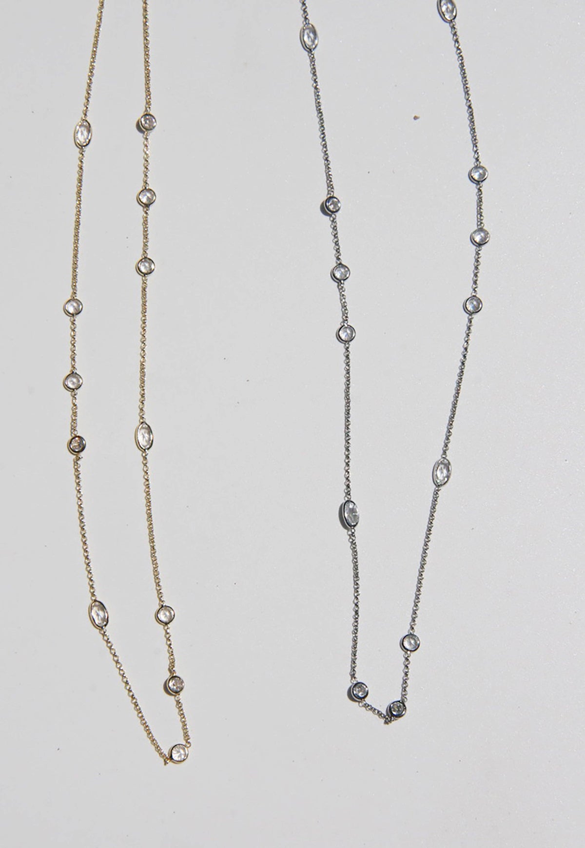 Sloane Vintage-Inspired Link &amp; Chain Necklace: Rhodium / 16&quot;