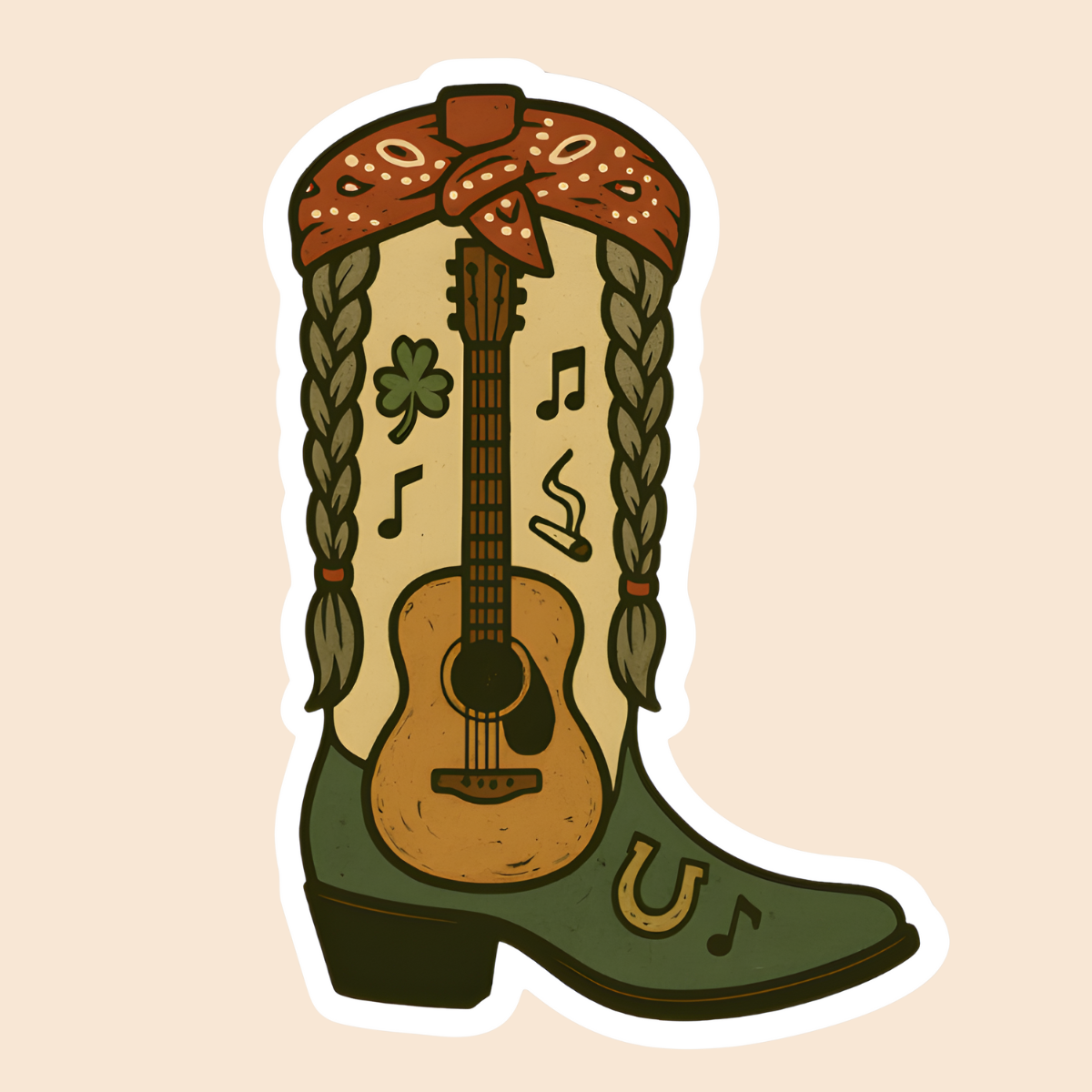 Willie Boot Sticker 