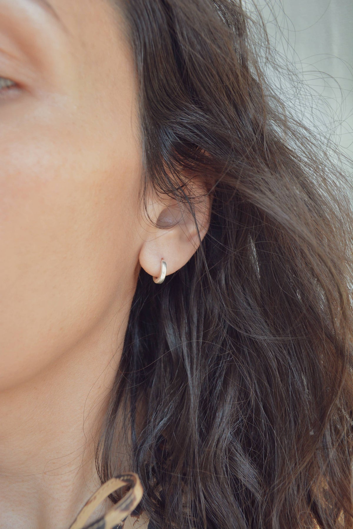 Silver Huggie Hoops