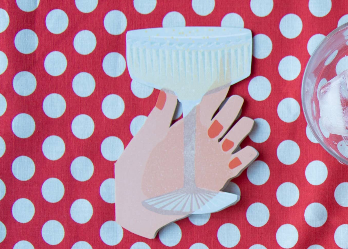 Coupe Chin-Chin - Die Cut Card
