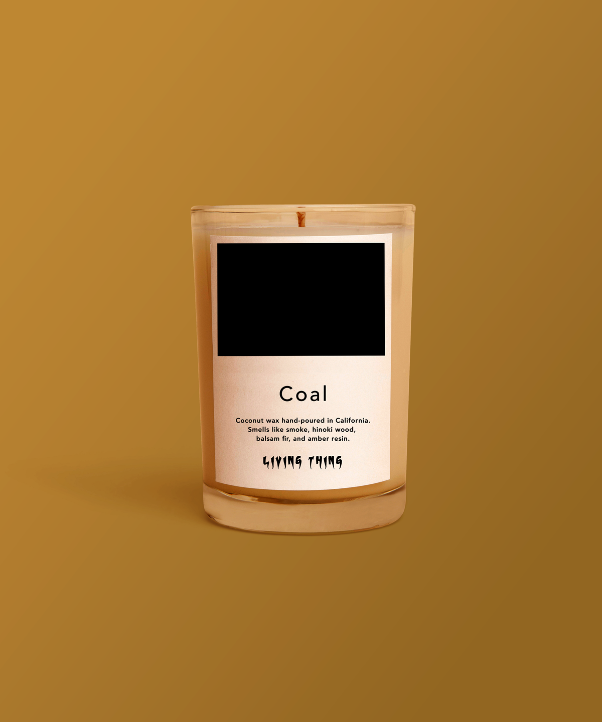 Coal: Smoke, Amber + Hinoki Candle