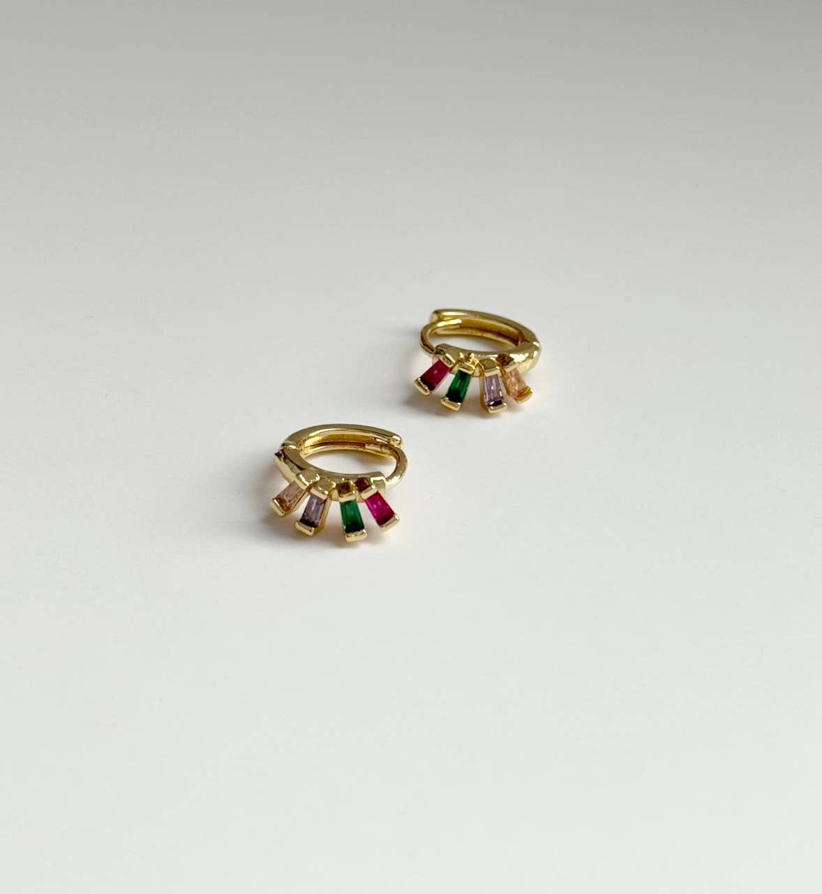 Little Gem Huggie Hoops 