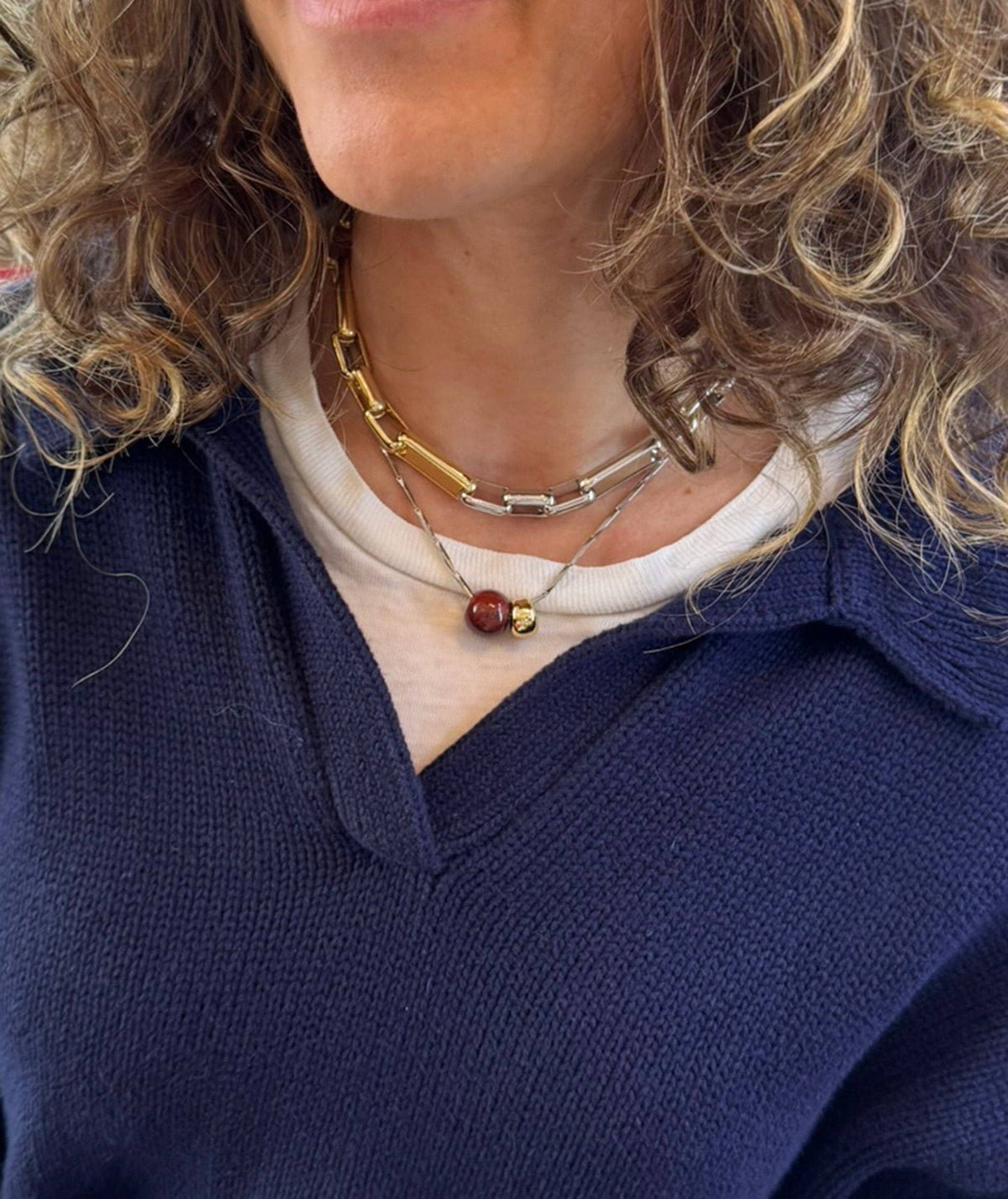 PAZ: Silver / Jade / 18"