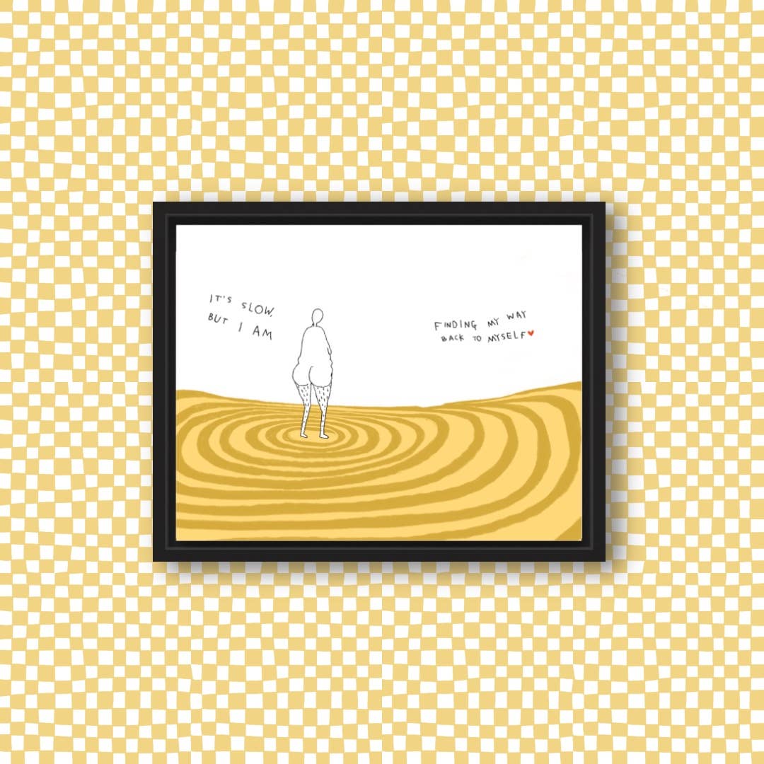 BACK TO MYSELF Art Print