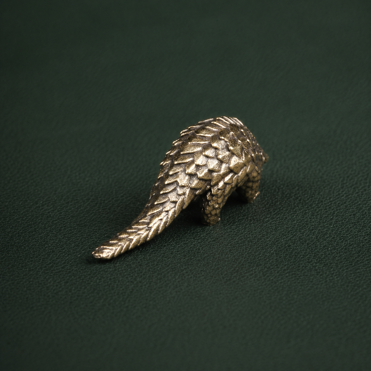Antique Brass Pangolin Figurine Sculpture Ornament: A1