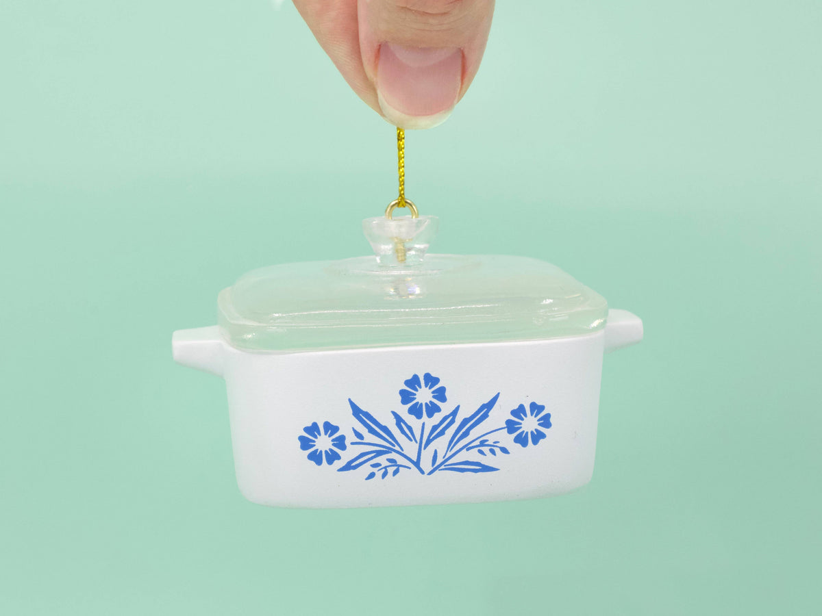 Mini Cornflower Ornament | Corning Ware Inspired Casserole
