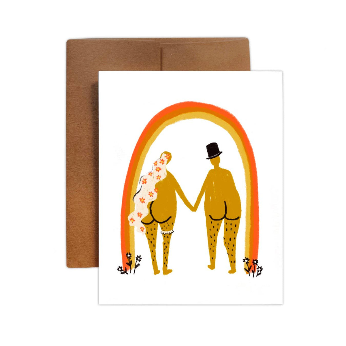 BRIDE & GROOM Greeting Card