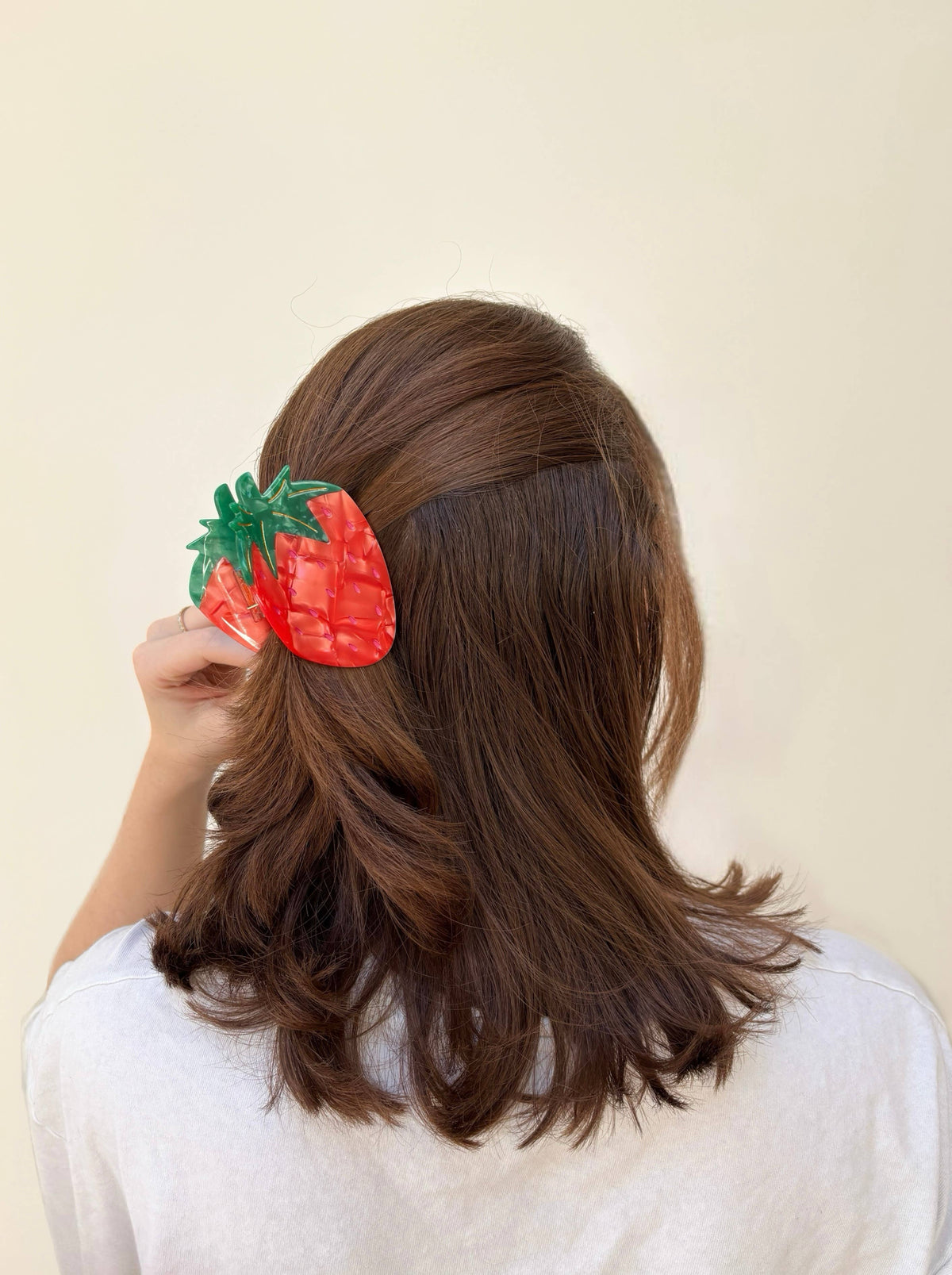 Strawberry Claw Clip // Cellulose Acetate: Small