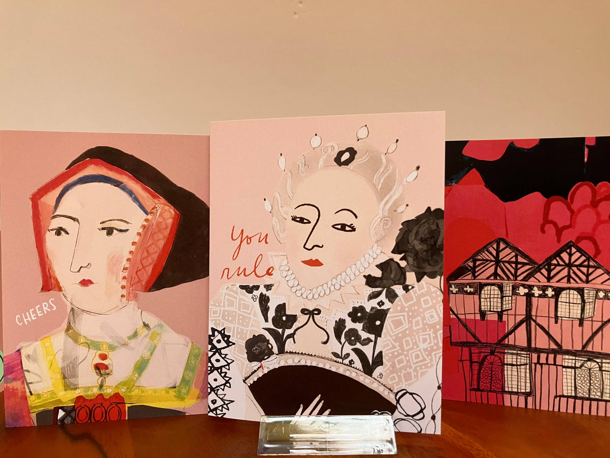 A2 Greeting Card - Tudor Cheers (Jane Seymour)
