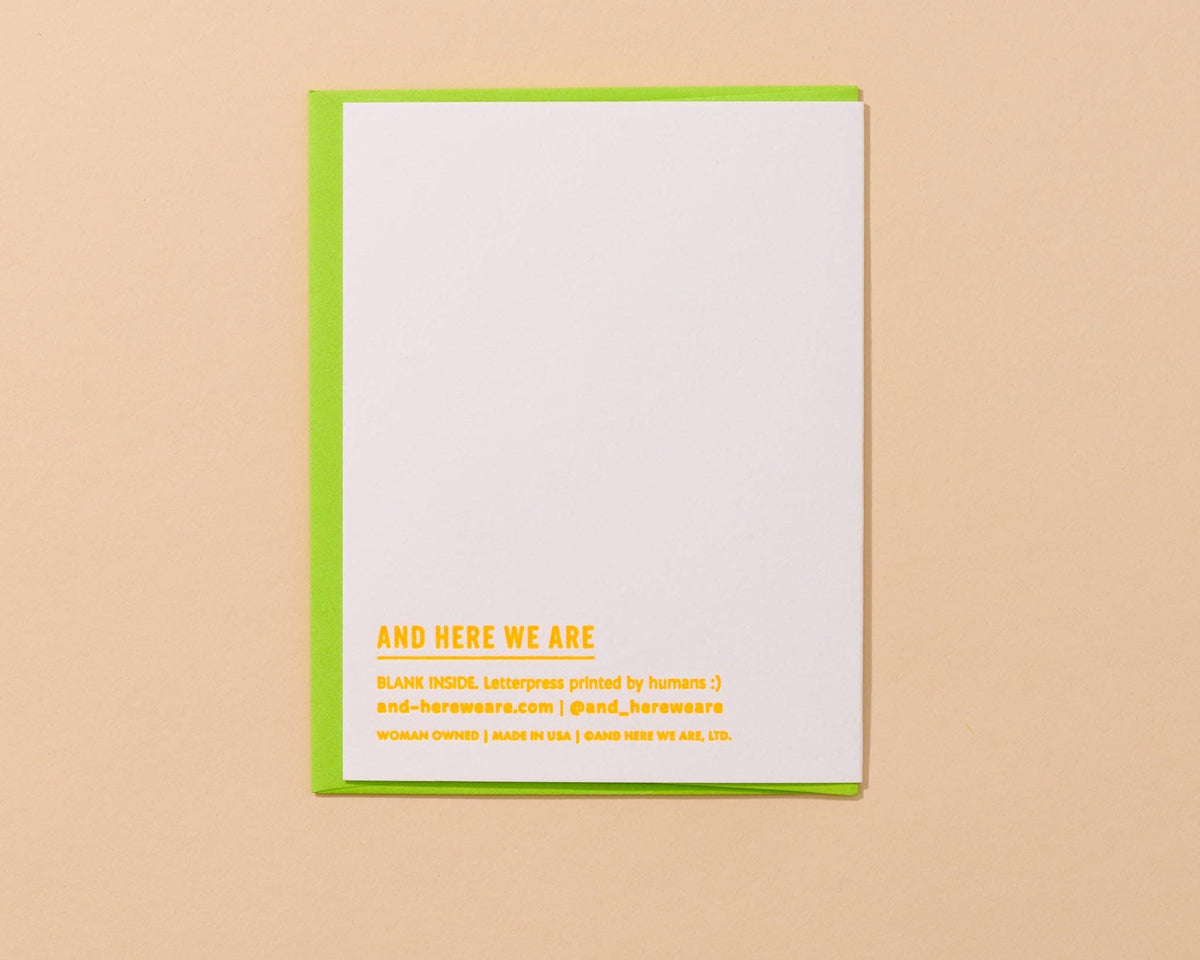 Super Fuckin&#39; Into You Letterpress Card