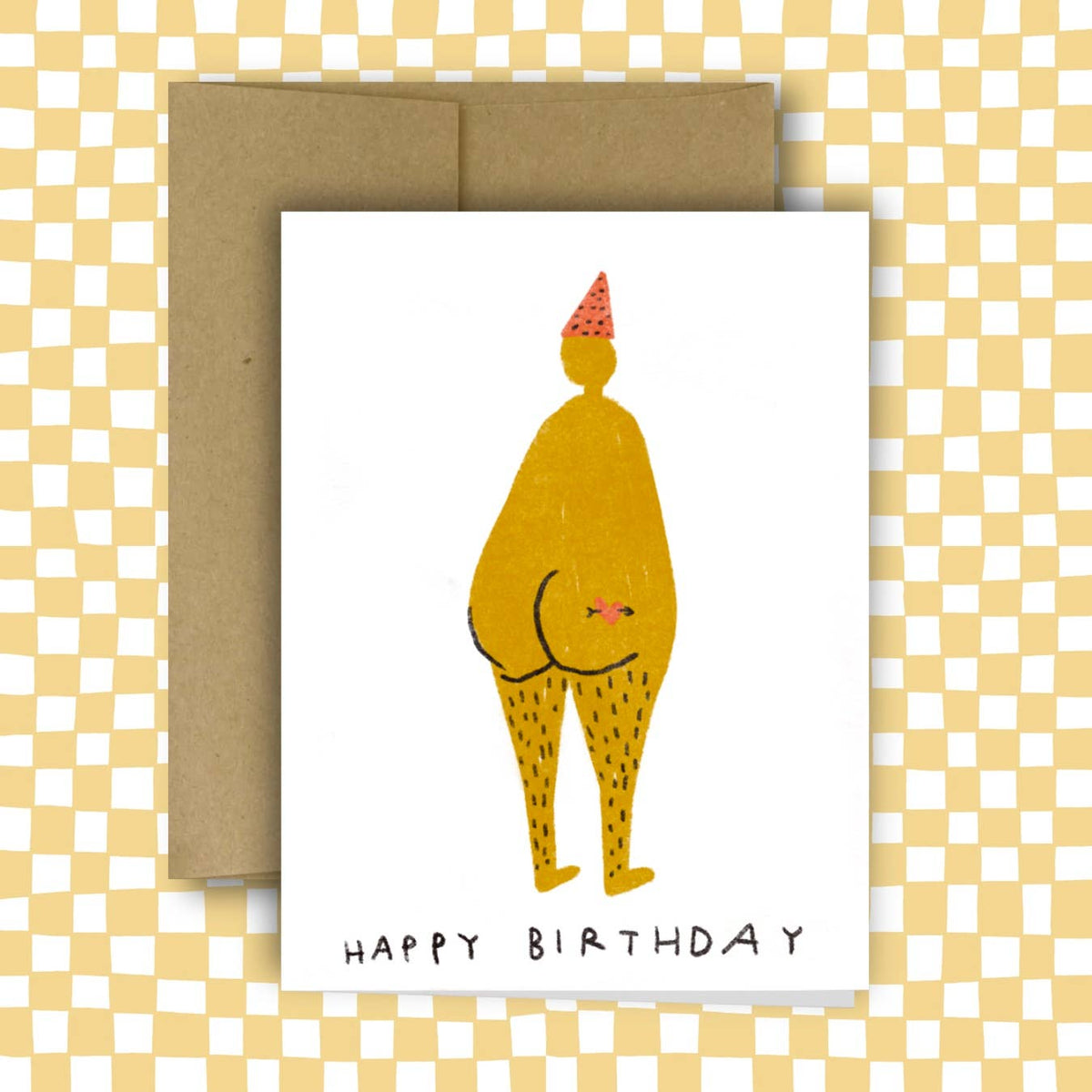 POLKA DOT HAT BIRTHDAY Greeting Card