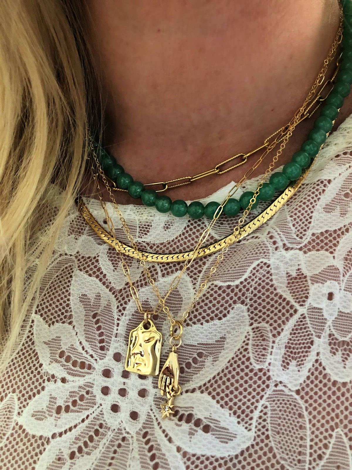 Aventurine Green Necklace