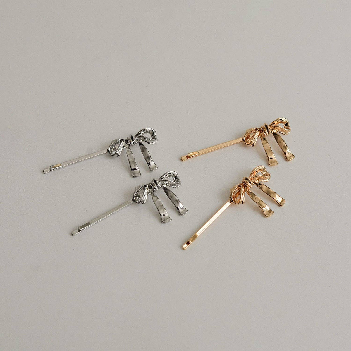 Ribbon Metal Hair Bobby Pins | Gold sold SINGLE