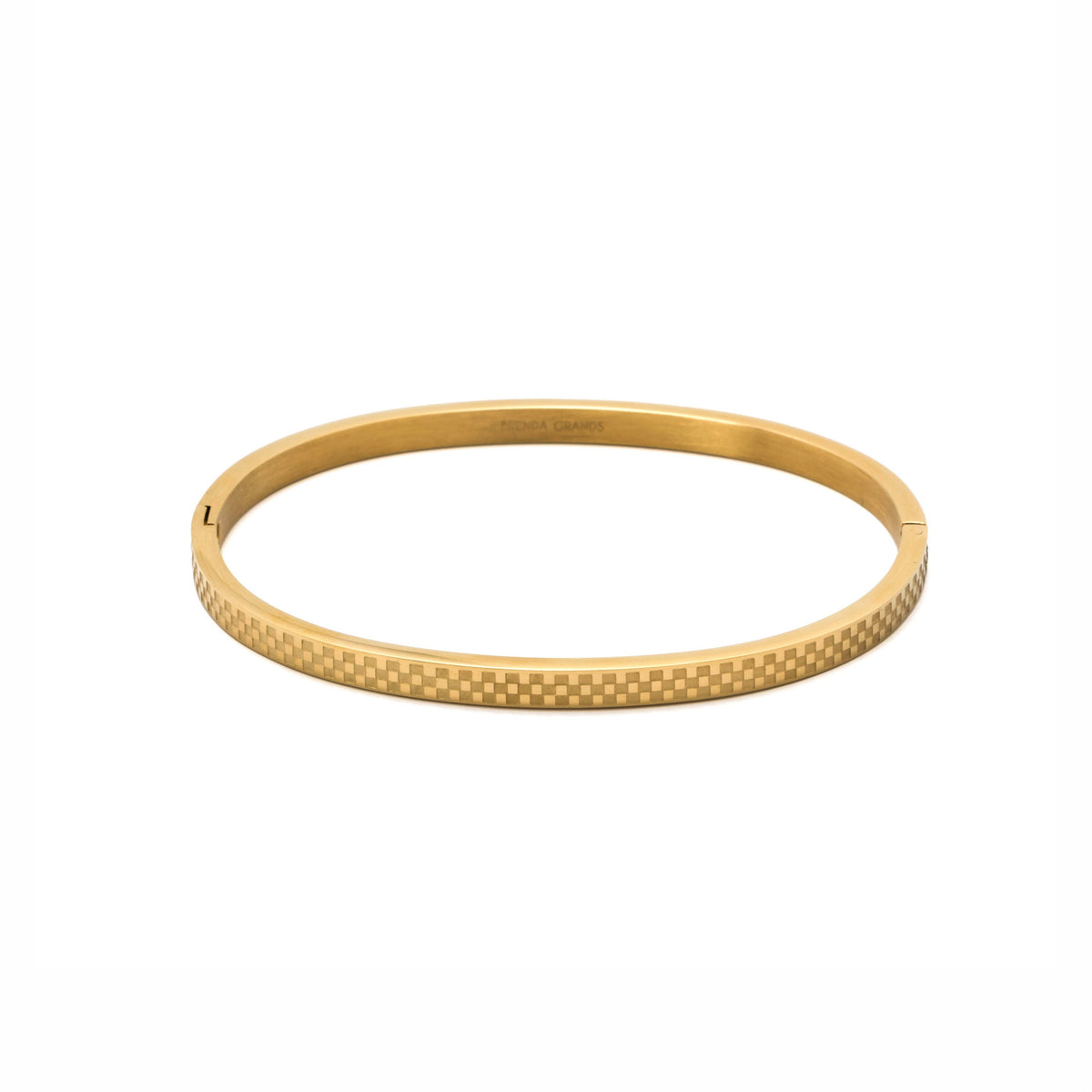 Chess Waterproof Gold Bangle Bracelet