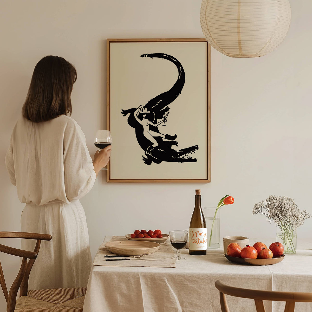 &quot;Florida Woman&quot; Minimal Western Art Print: 8x10