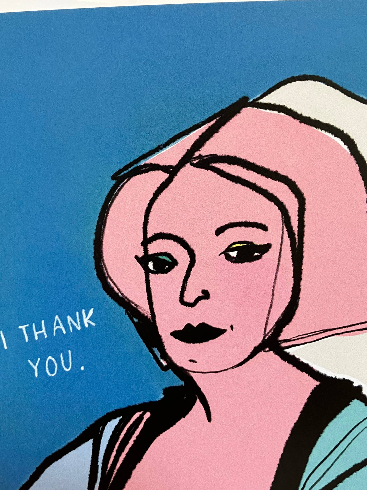 A2 Greeting Card - Tudor I Thank You