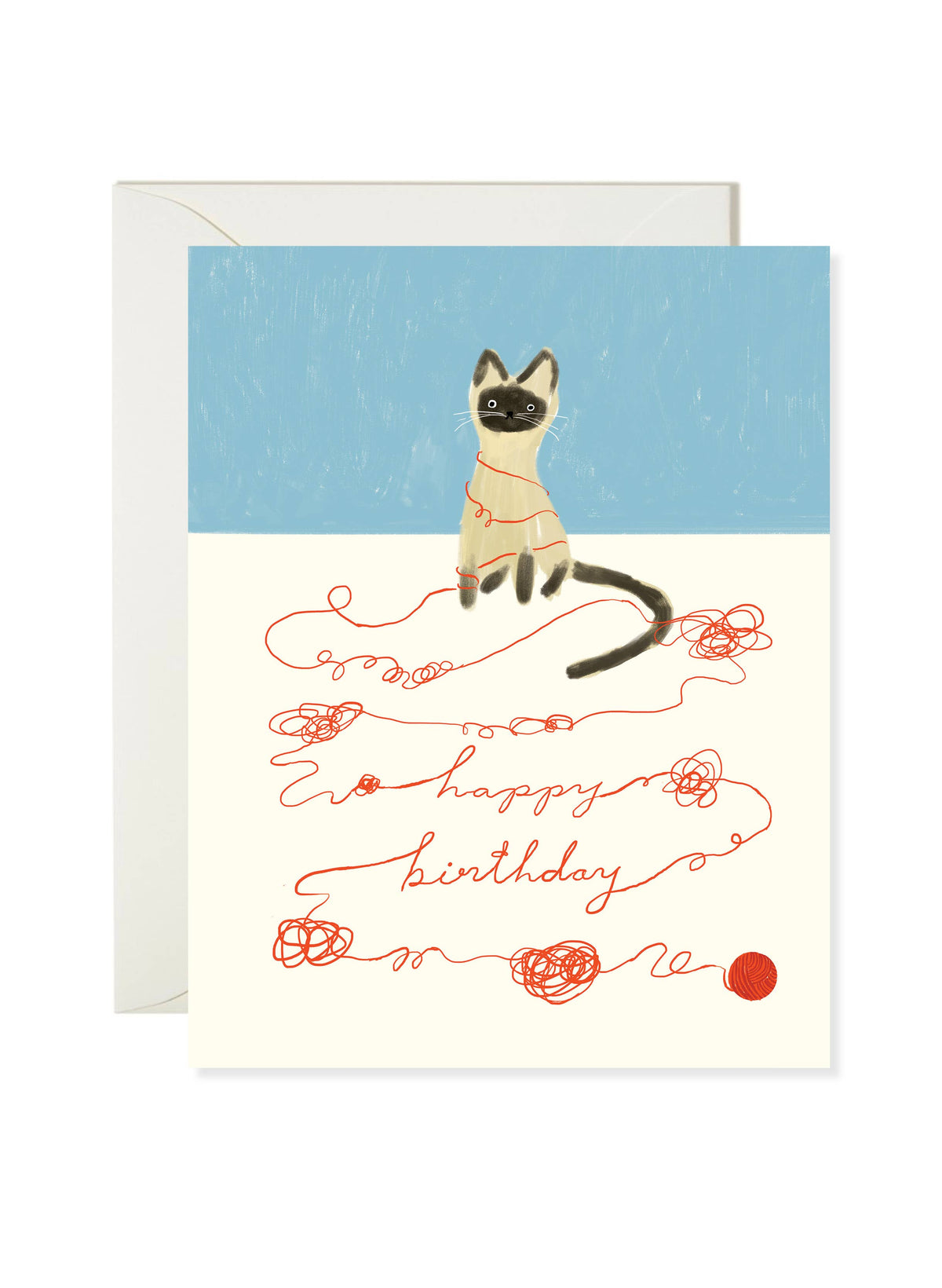 Cat String Birthday – Funny Cat Birthday Card